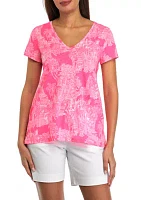 Lilly Loves Palm Beach Etta V-neck T-Shirt