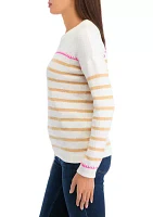 Women's Long Sleeve Striped Sweater