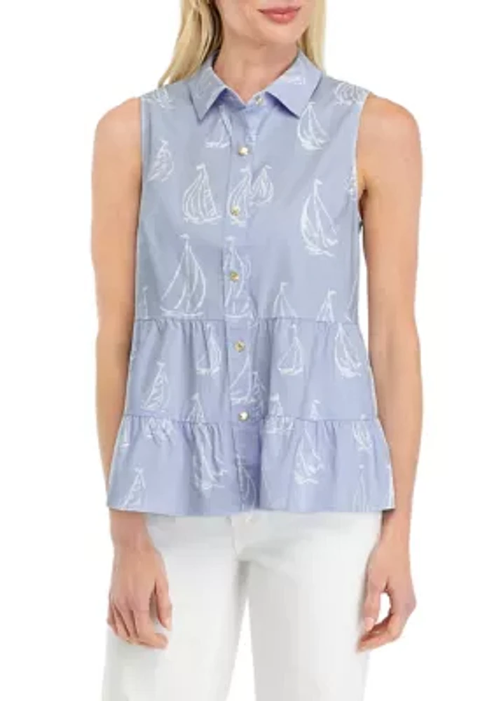 Women's Breah Button Down Top