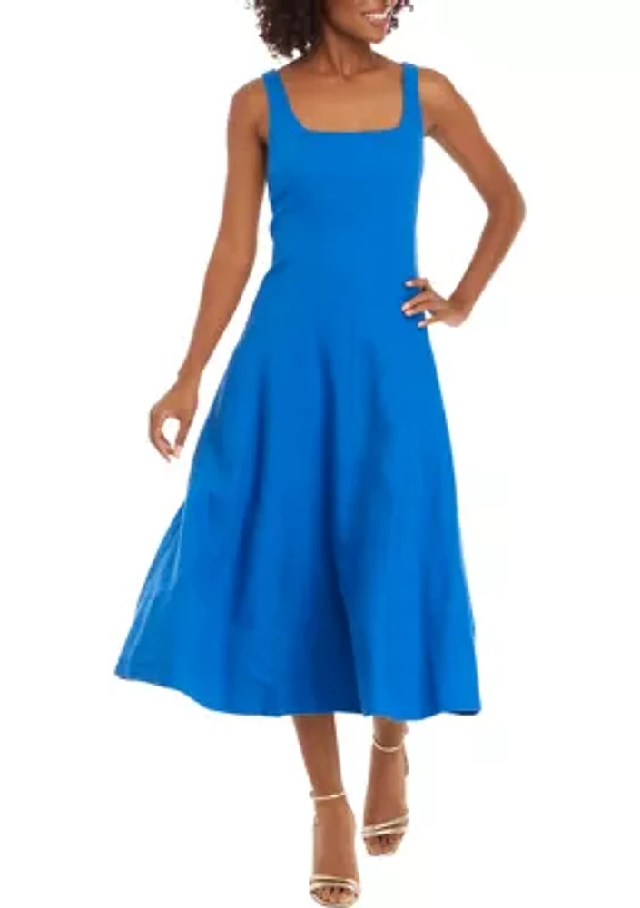 Women's Calina Linen Midi Dress