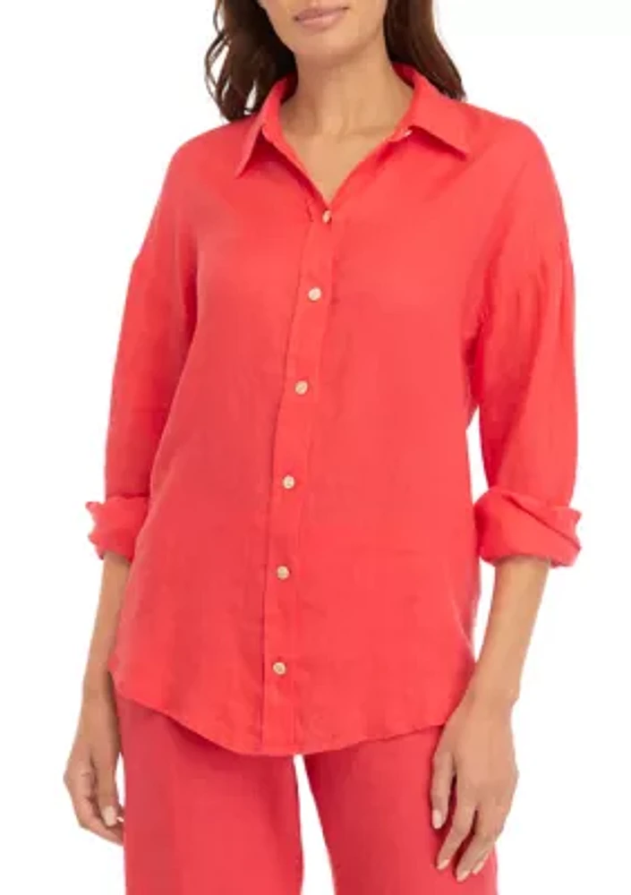 Women's Stevey Relaxed Linen Shirt