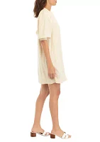 Women's Mialeigh Elbow Sleeve Linen Popover Dress