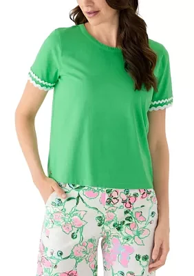 Women's Clairmont Ric Rac Trimmed Top