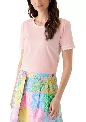 Women's Clairmont Ric Rac Trimmed Top