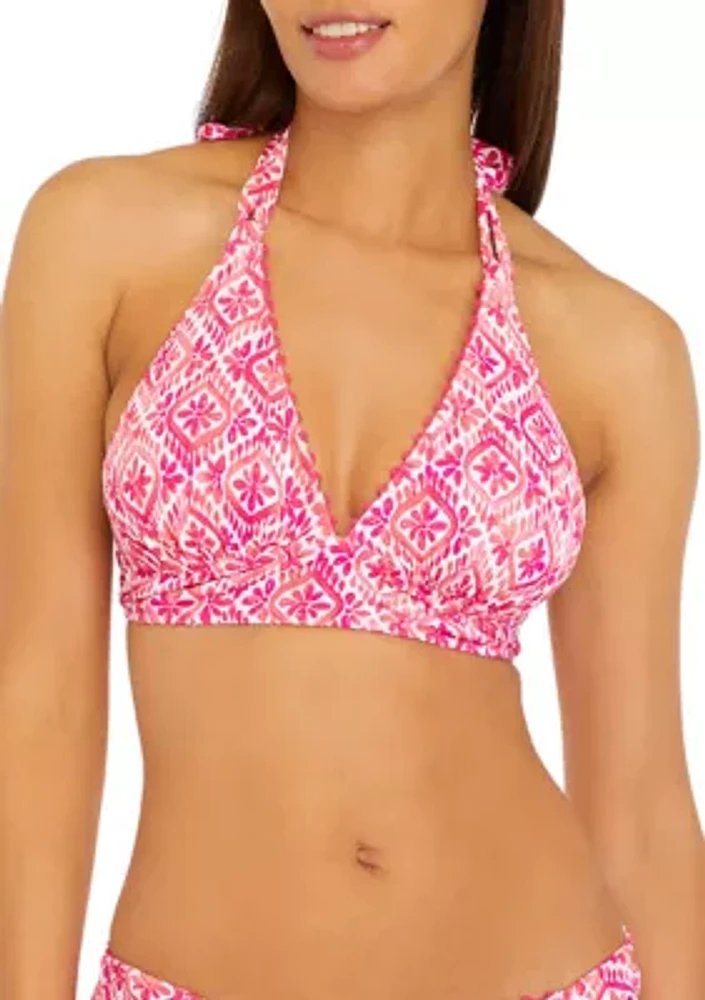 Island Cays Shell Reversible Halter Swim Top