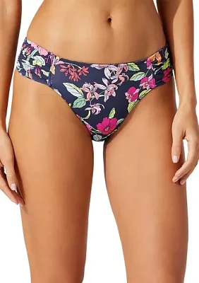 Summer Floral Reversible Hipster Swim Bottoms