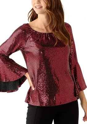 Women's Tulip Sleeve Disco Dream Blouse