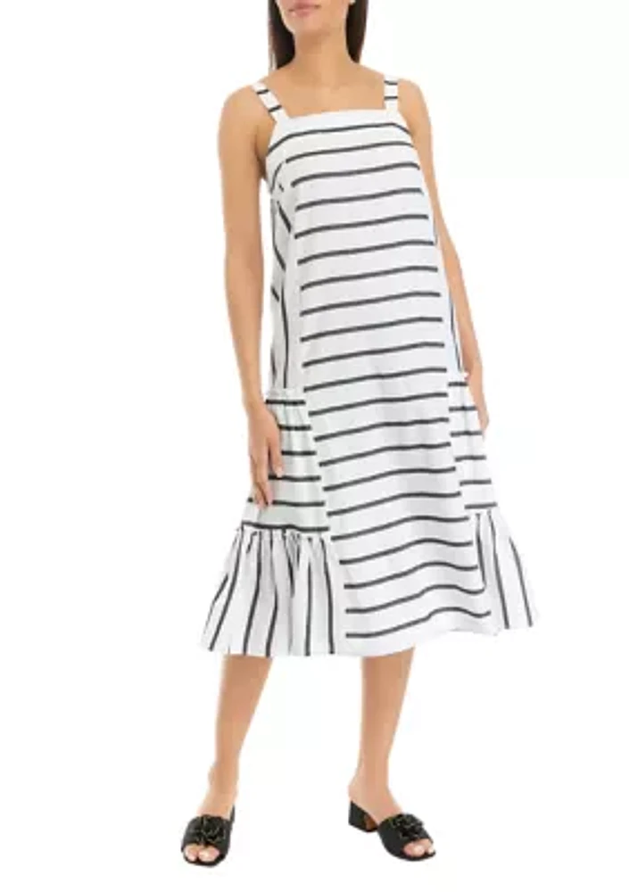 Women's Striped Sleeveless Dress