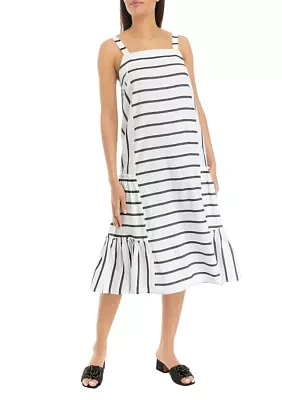 Women's Striped Sleeveless Dress