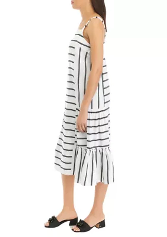 Women's Striped Sleeveless Dress