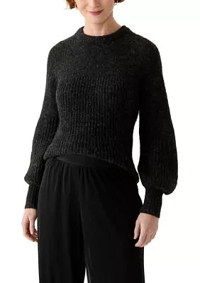 Women's Lurex Crew Neck Sweater