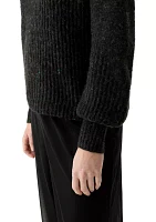 Women's Lurex Crew Neck Sweater