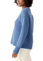 Women's Cable Knit Crew Neck Sweater