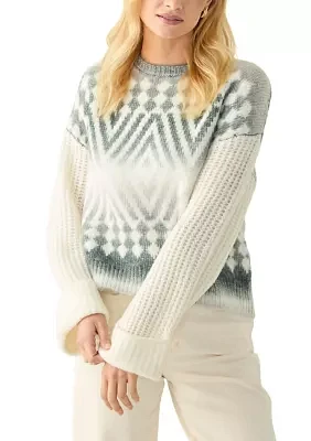 Women's Geometric Print Sweater