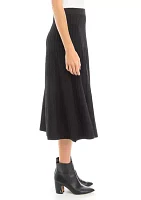 Women's Lurex Knit A-Line Skirt