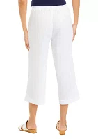 Women's Cotton Gauze Cropped Pants