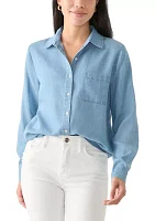 Petite Tencel Button Down Shirt