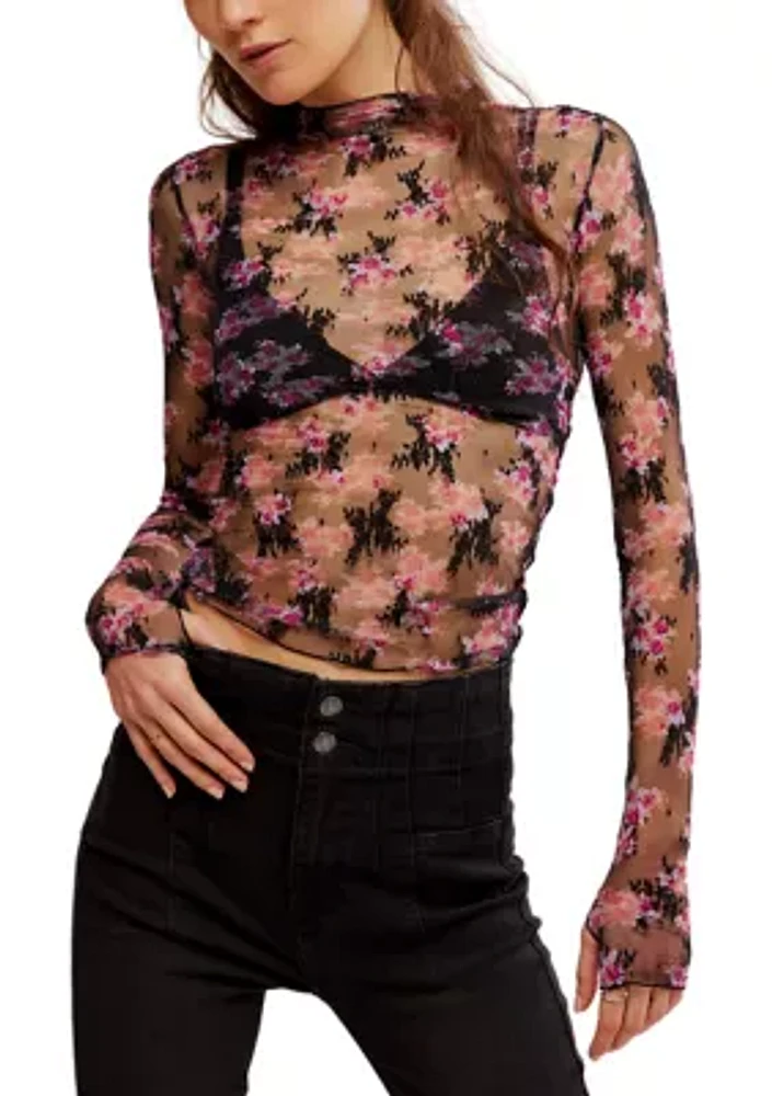 Floral Printed Layering Top