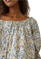 James Smocked Top