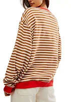 Classic Striped Oversized Crewneck