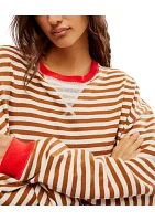 Classic Striped Oversized Crewneck