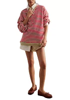 Classic Striped Oversized Crewneck