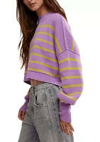 Easy Street Stripe Crop Pullover