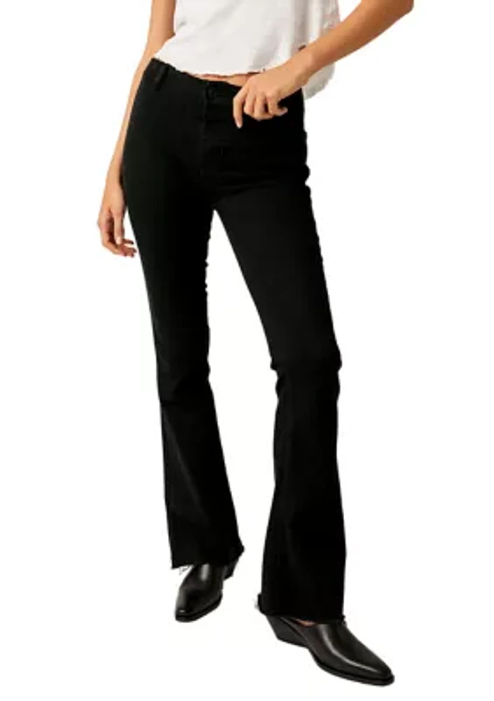 We the Free Level Up Slit Slim Flare Jeans