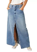 We the Free Come As You Are Denim Maxi Skirt