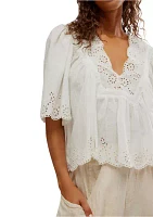 Costa Eyelet Top