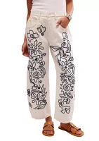 We the Free Good Luck Soutache Barrel Jeans