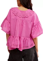 Elle Cutwork Top