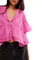 Elle Cutwork Top