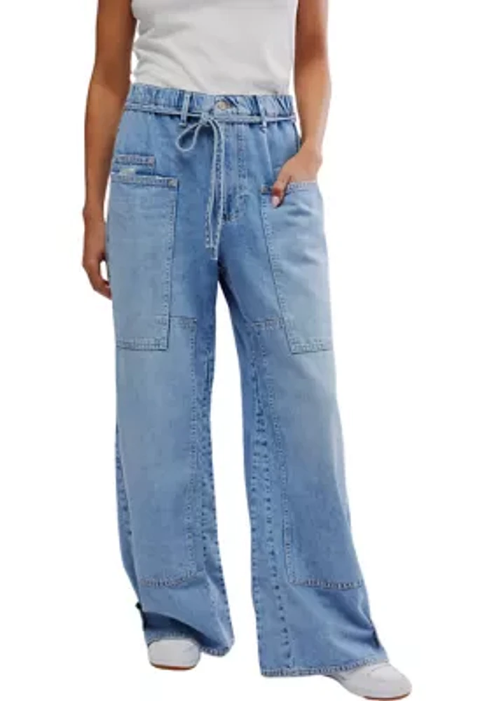 CRVY Outlaw Wide Leg Jeans