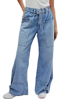 CRVY Outlaw Wide Leg Jeans