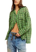 We The Free Cardiff Plaid Top