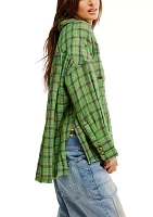 We The Free Cardiff Plaid Top