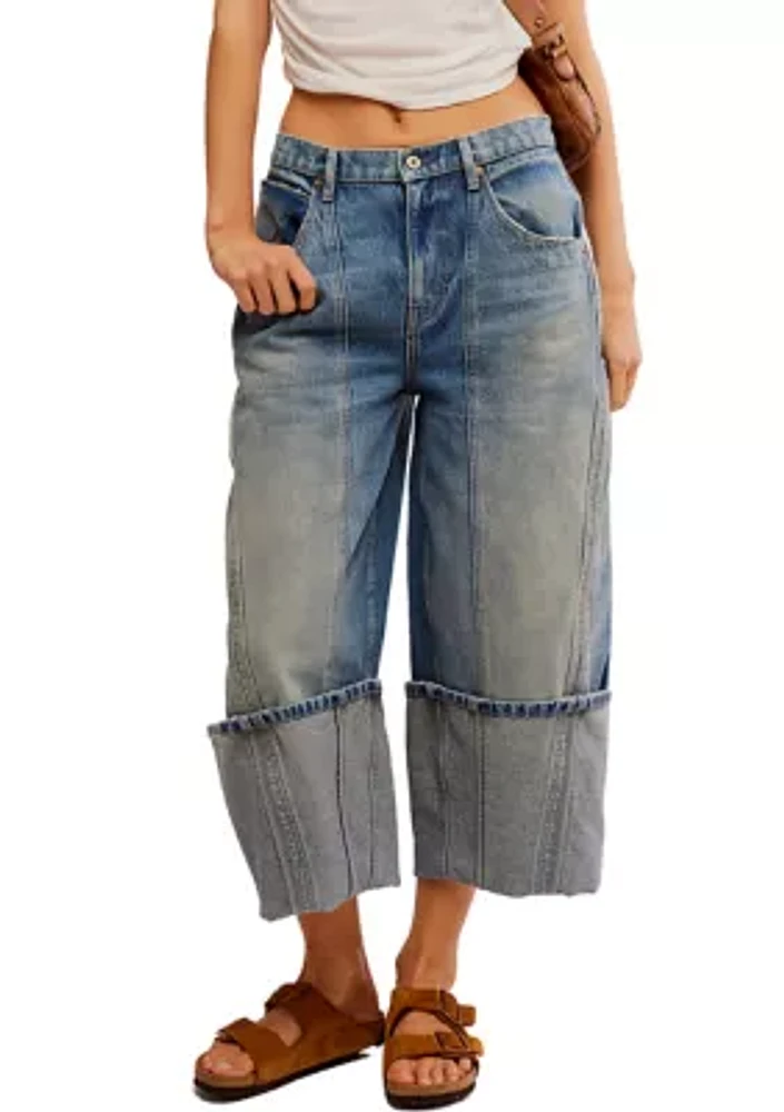 We the Free Olsen Cuffed Barrel Jeans