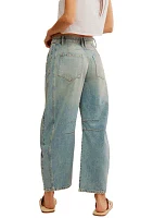 We the Free Good Luck Mid Rise Barrel Jeans