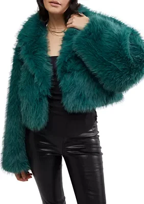 Paris Cropped Faux Fur Jacket