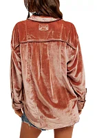 We the Free Luxy Solid Velvet Shirt