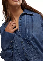 We The Free After Hours Denim Top