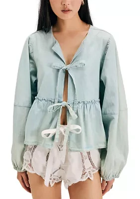 Brunch Babe Denim Blouse