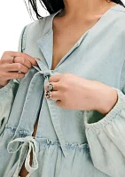 Brunch Babe Denim Blouse