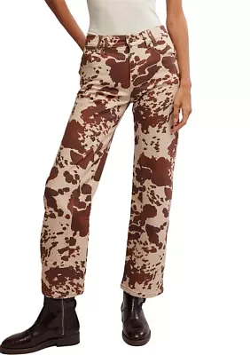 We the Free Risk Taker Mid Rise Printed Jeans