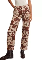 We the Free Risk Taker Mid Rise Printed Jeans