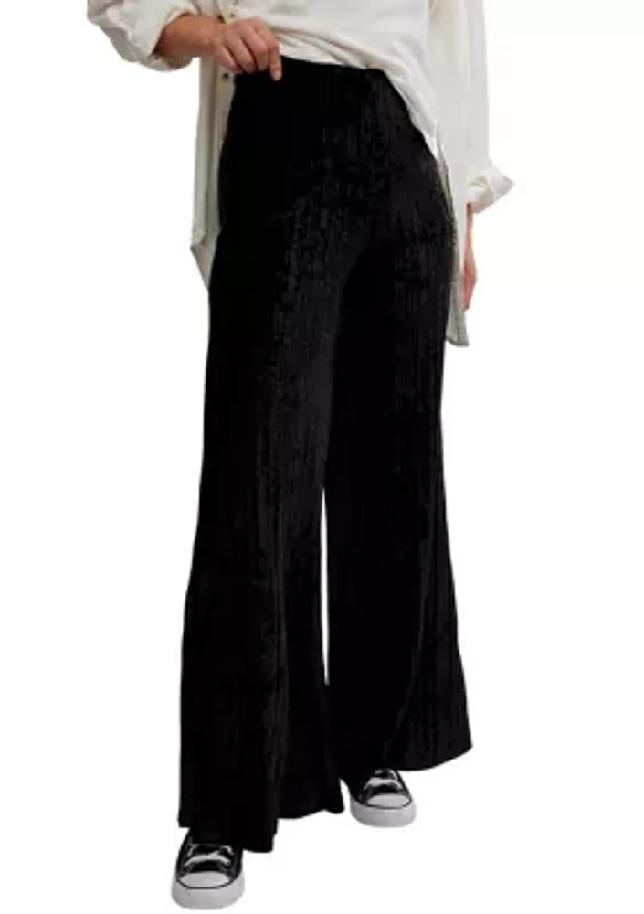 Star Sign Velvet Pants