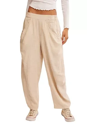 High Road Solid Pull-On Barrel Pants