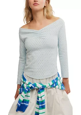 Gia Eyelet Top
