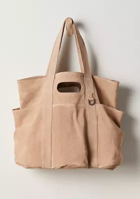 Suede Caravan Tote Bag